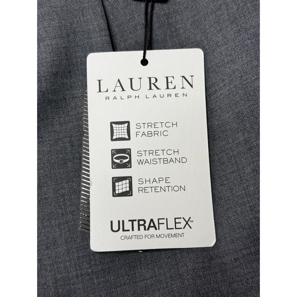 NWT Lauren Ralph Lauren Men's Classic Fit Wool Gray Dress Pants - Size 40x31.5 - Picture 7 of 9